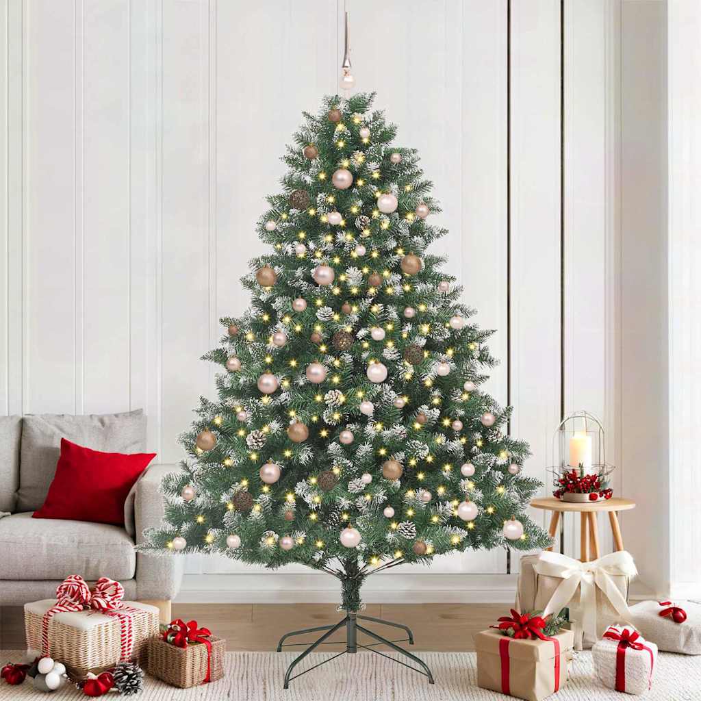 Artificial Christmas Tree with Stand Green 140 x 140 x 210 cm